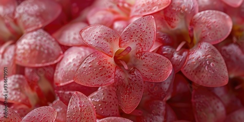 Close up of Hoya Carnosa Krimson Princess photo