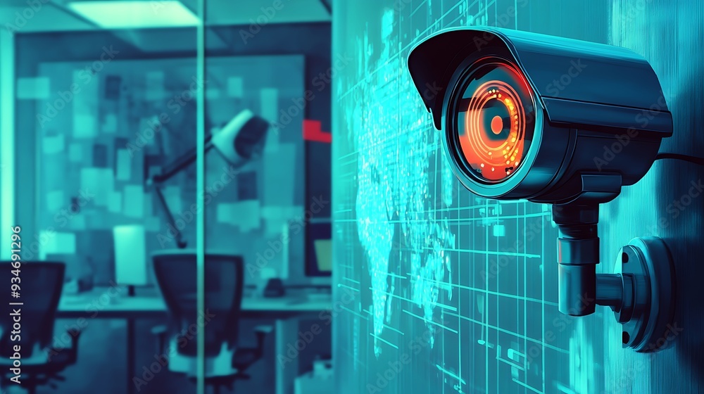 Security Camera in an Office Setting Security Camera in an Office Setting
