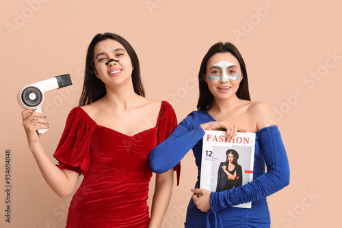 Beautiful young women with ...