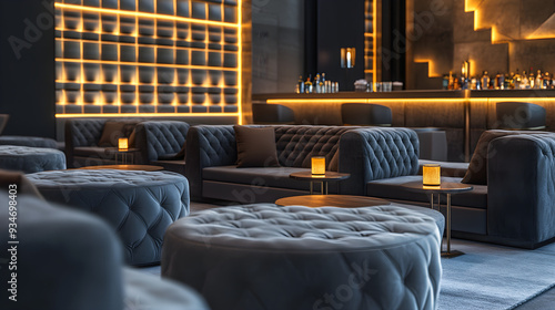 VIP lounge area with luxurious comfortable seating