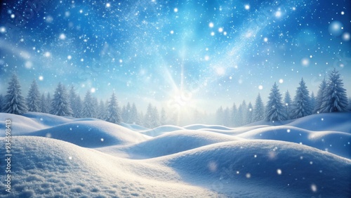 Scenic winter backdrop with light snowfall on tranquil snowdrifts , peaceful, serene, snow, snowfall, winter, tranquil