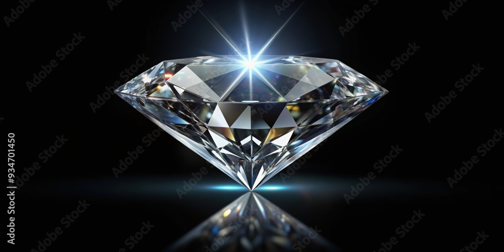 Shiny diamond on a dark black background, luxury, sparkly, precious, gemstone, elegance, crystal,reflection, valuable Shiny diamond on a dark black background, luxury, sparkly, precious, gemstone, elegance, crystal,reflection, valuable