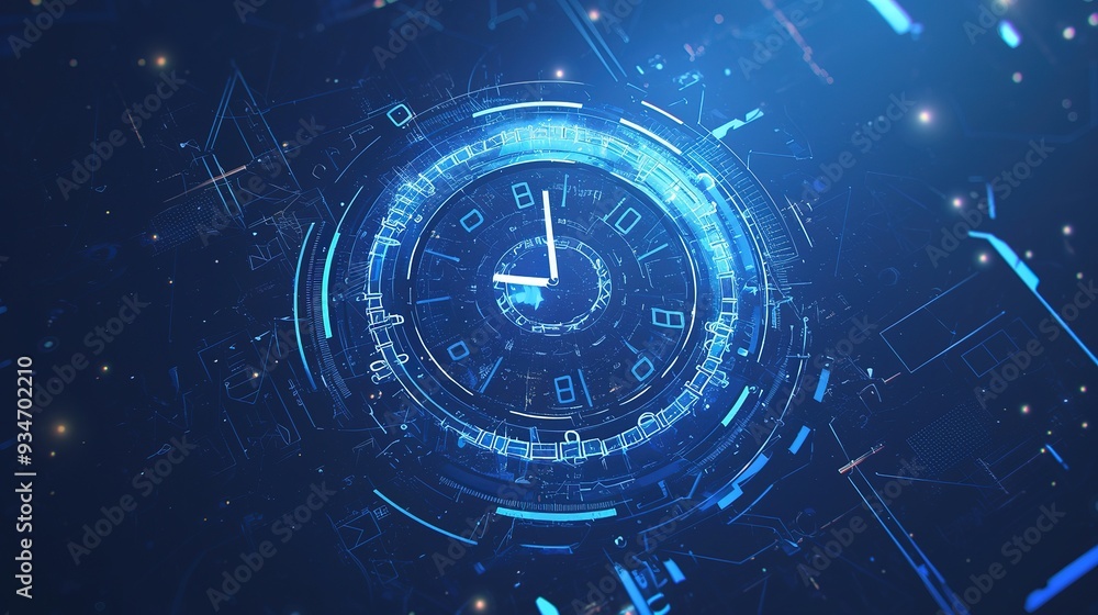 Five second Countdown Timer with abstract blue Digital Technology animated abstract background. Five to zero counting down art effect counting timer abstract background. Five second Countdown Timer with abstract blue Digital Technology animated abstract background. Five to zero counting down art effect counting timer abstract background.