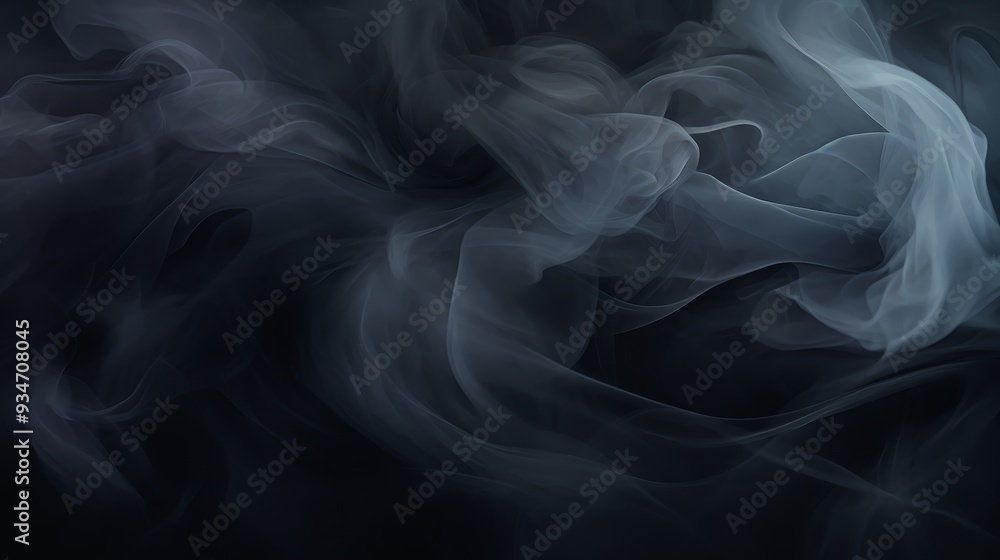 Delicate tendrils of smoke slowly rise and twist through a dark environment, evoking a sense of intrigue and ethereal beauty in the air Delicate tendrils of smoke slowly rise and twist through a dark environment, evoking a sense of intrigue and ethereal beauty in the air