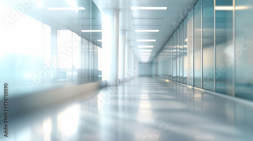 Blur abstract background, blurred grey gradient bright light with copy space backdrop, banner, blank mordern business office. Blur abstract background, blurred gradient bright light with copy space