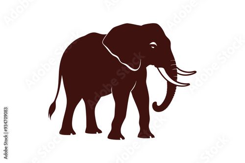 elephant silhouette vector