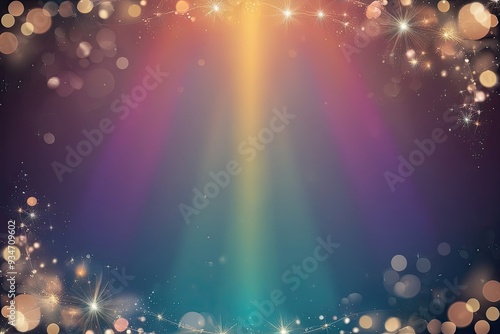 Whimsical Luminary Spectrum Effect with Delicate Sparkle and Bokeh Elements photo