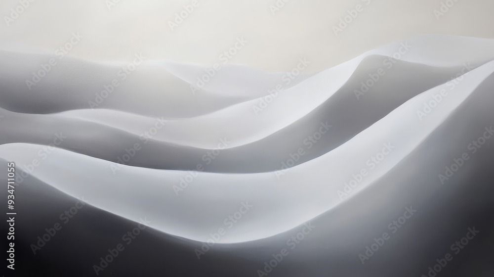 Naklejka premium Black and white texture, texture texture, texture, wave, silk, fabric, blue, textile, satin, light, design, cloth, water, curve, smooth, pattern, soft, wallpaper, backdrop, line, vector, illustration