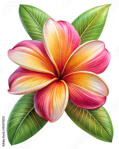 Tropical Plants and Flowers PNG Photo Overlays - High-Resolution Transparent Overlays Featuring Exotic Plants and Vibrant Flowers for Creating Lush, Tropical Scenes for Creative and Design Project. AI