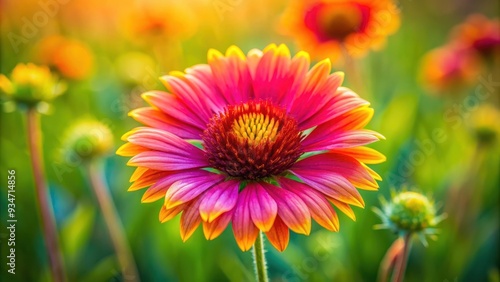 A close-up image of a vibrant wild nature flower in a natural setting , Wild, nature, flower, colorful, vibrant, close-up