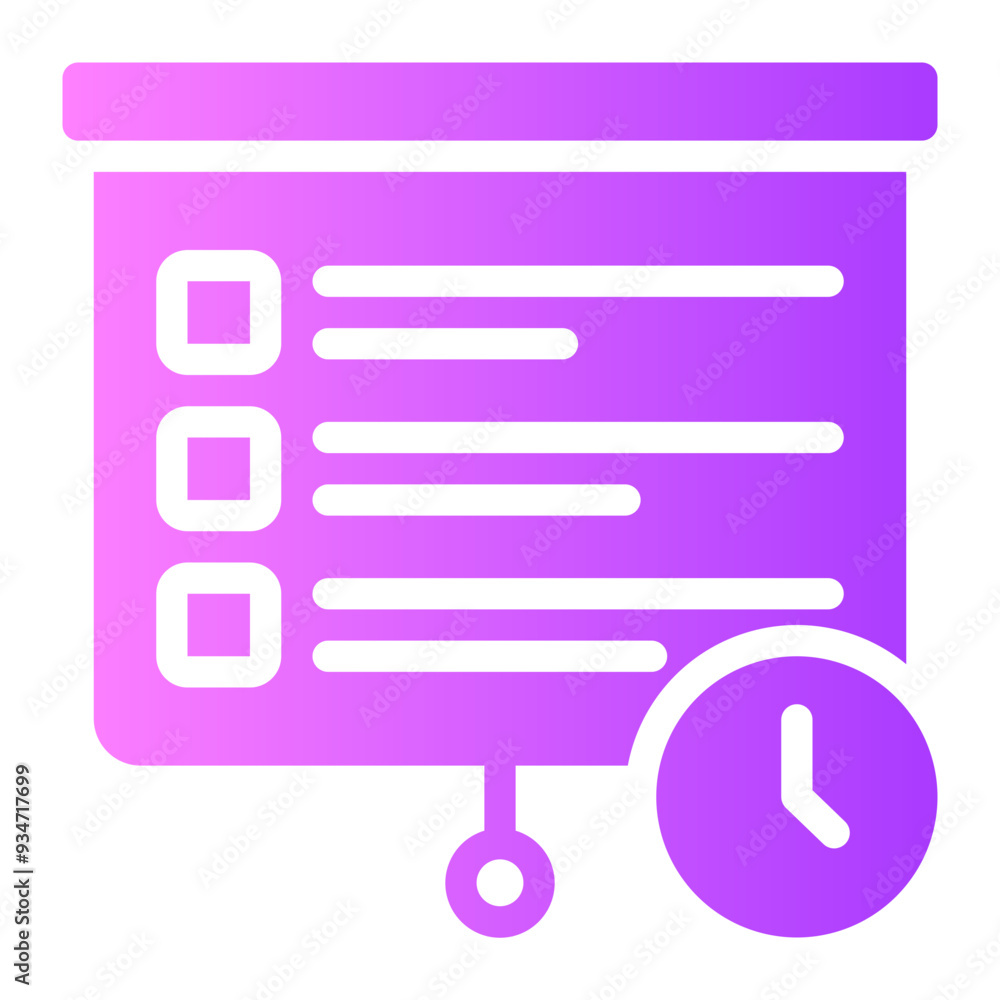 agenda gradient icon agenda gradient icon