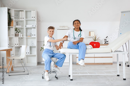 Teenage doctor applying ban...