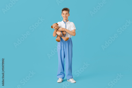 Teenage doctor with stethos...