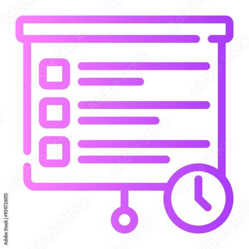 agenda gradient icon