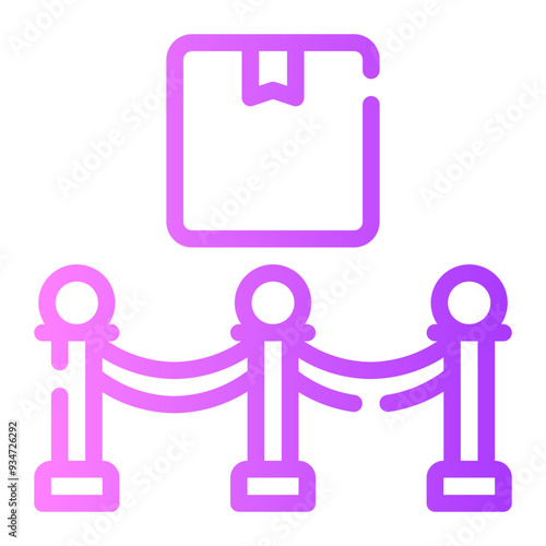 exhibition gradient icon