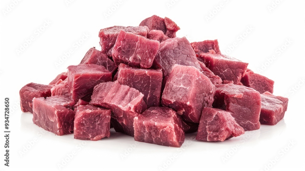 Raw Diced Beef Cubes Raw Diced Beef Cubes