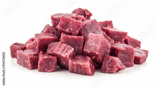 Raw Diced Beef Cubes