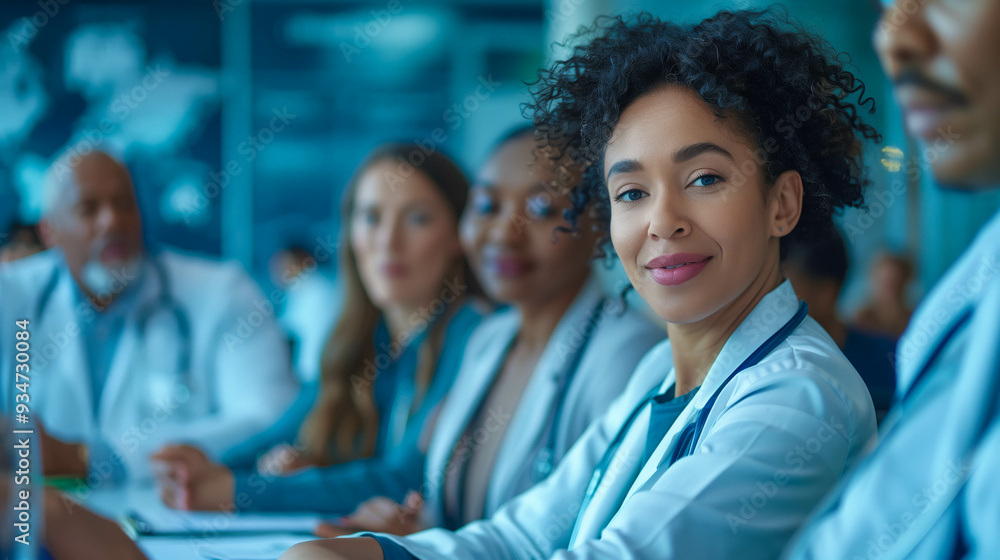 Diverse Healthcare Team in Conference Room Meeting Diverse Healthcare Team in Conference Room Meeting