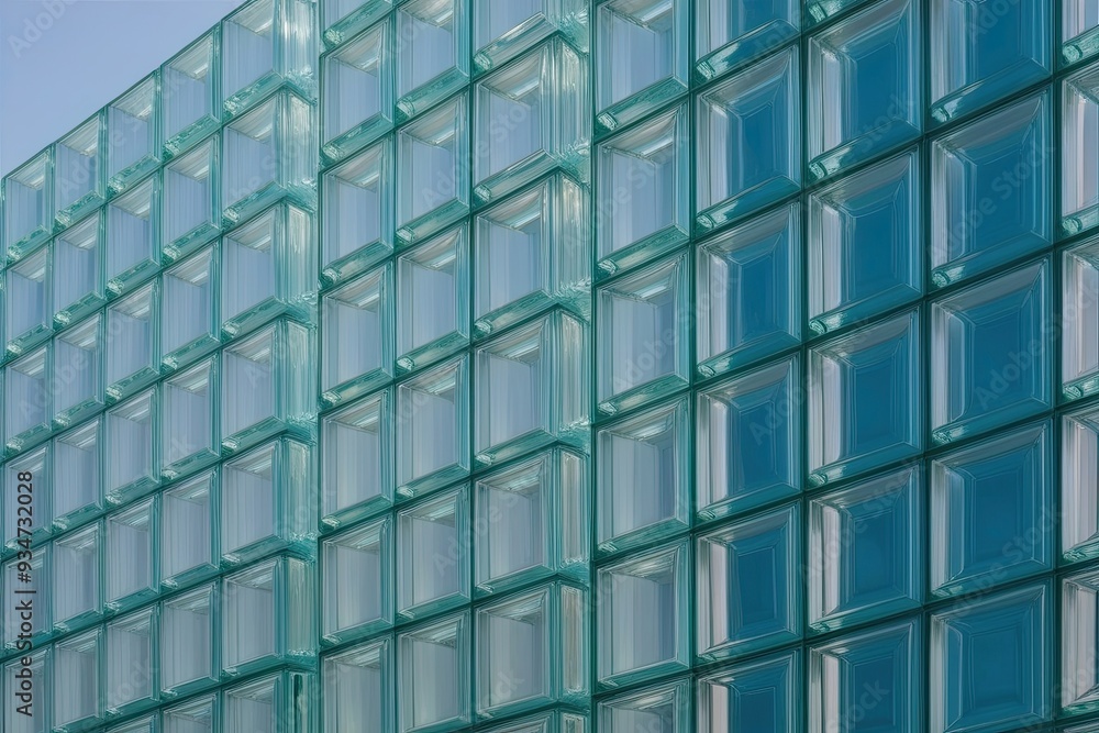 Innovative Dynamic Glass Block Design with Modern Light Texture and Elegant Aesthetics Innovative Dynamic Glass Block Design with Modern Light Texture and Elegant Aesthetics