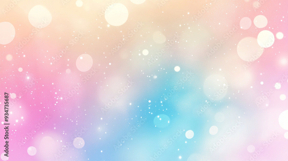 Obraz premium Pastel gradient with bokeh effect pastel background