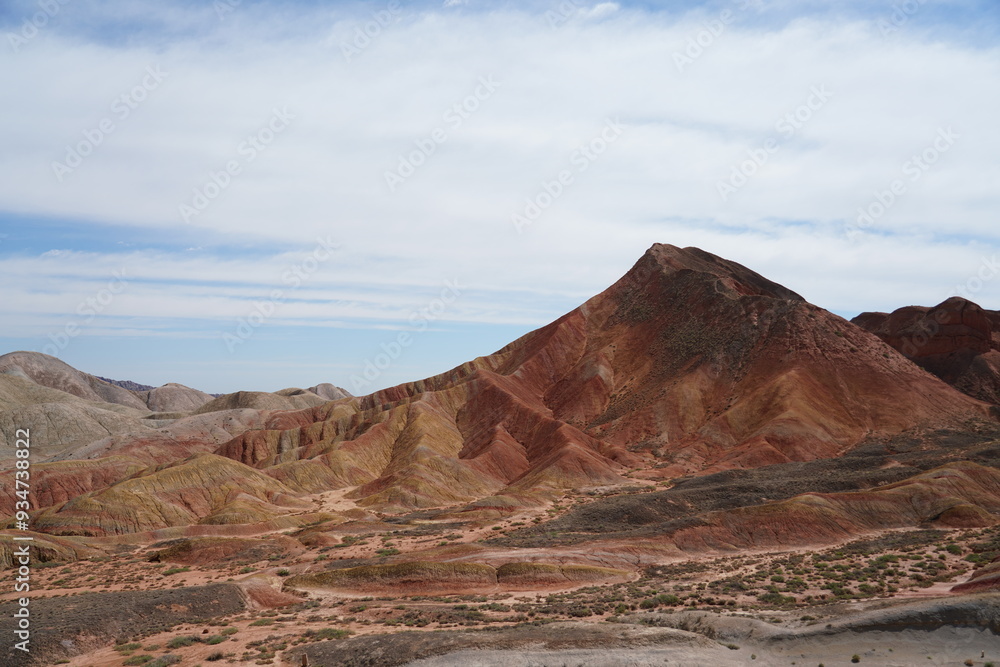Naklejka premium Zhangye Danxia Geopark