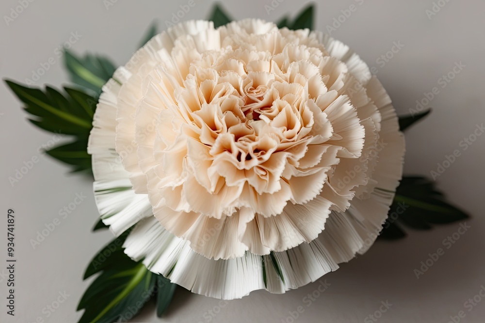 Elegant Closeup of a Soft Beige Carnation Flower for Refined Home Decor Elegant Closeup of a Soft Beige Carnation Flower for Refined Home Decor