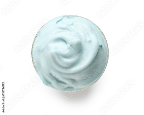 Blue dalgona matcha latte w...