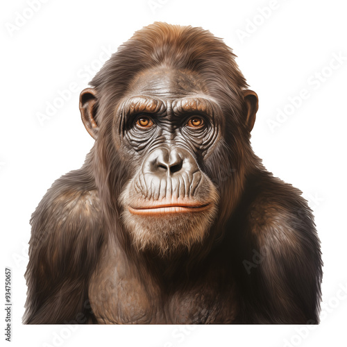 close up of australopithecus