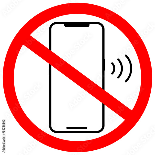 スマホ禁止マーク、携帯禁止マーク