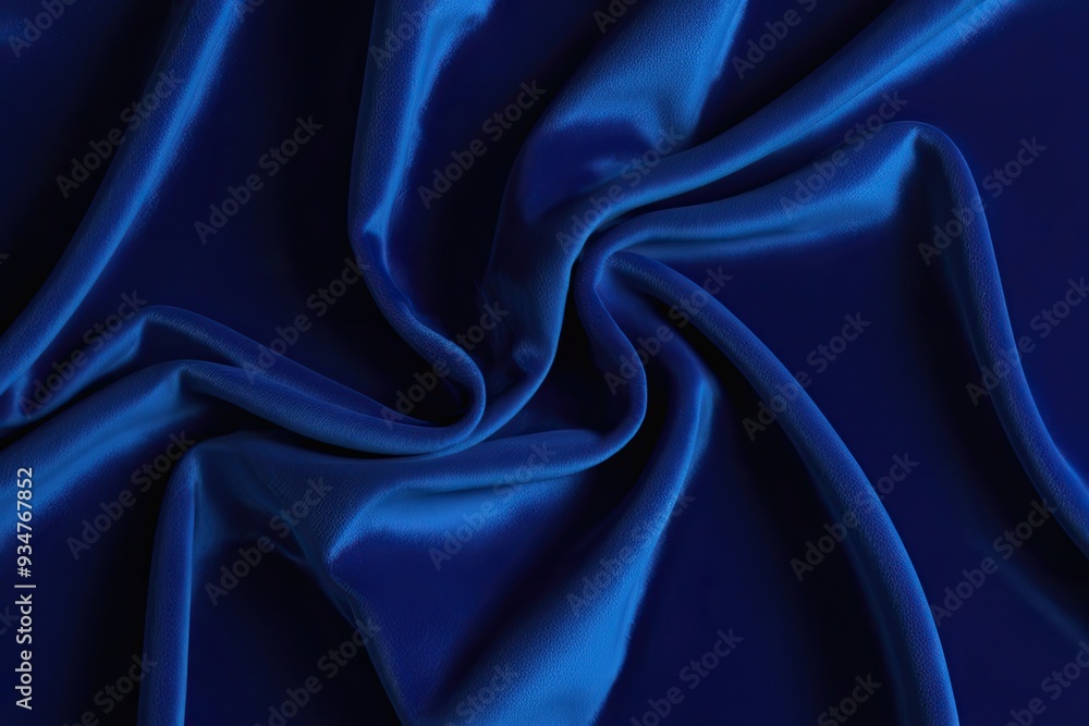 Fototapeta premium Deep Blue Velvet Fabric Texture Background for Luxury Design