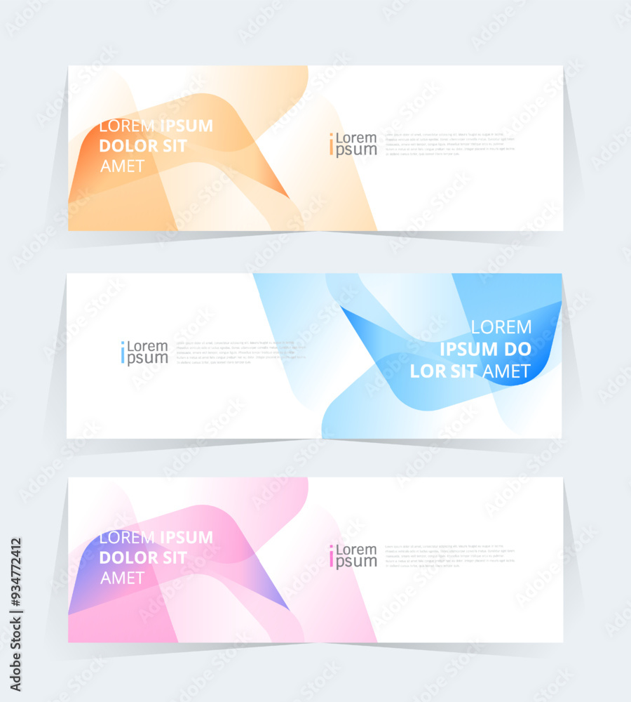 Geometric banner design with Vector presentation template. Geometric banner design with Vector presentation template.