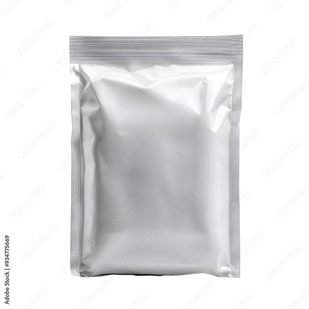 Vacuum Sealed Plastic Bag or Pouch on White Background for Commercial Displays Vacuum Sealed Plastic Bag or Pouch on White Background for Commercial Displays