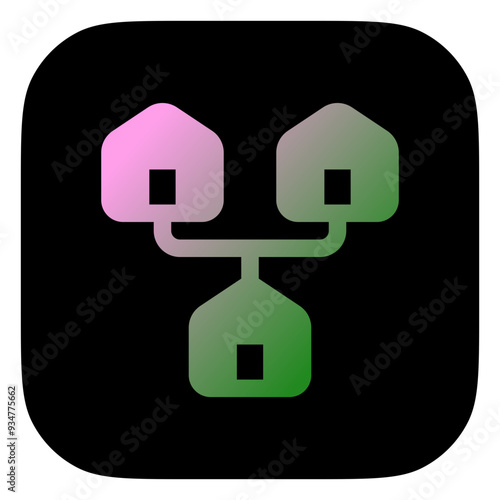 Editable local, home, network, LAN, connection vector icon. Remote work, job, profession, freelance. Part of a big icon set family. Perfect for web and app interfaces, presentations, infographics, etc