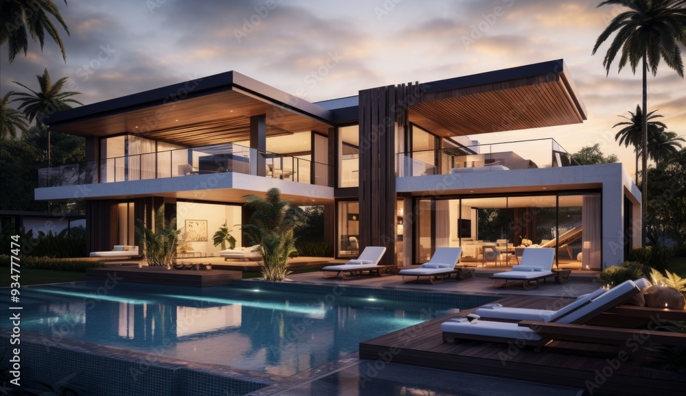 Bronze Shadows The Warm Glow of a Modern Villa at Turquesa’s Dusk Bronze Shadows The Warm Glow of a Modern Villa at Turquesa’s Dusk