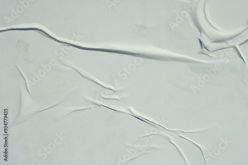 Crumpled White Paper Sheet – Abstract Design Background