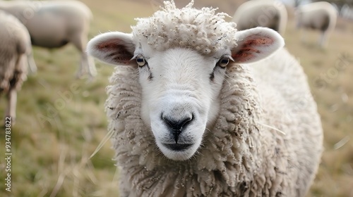 Sheep on pasture. 