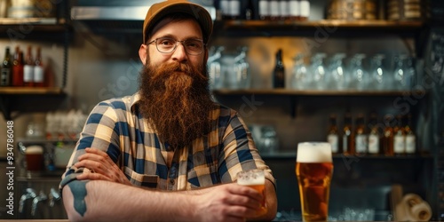 Wallpaper Mural Engineer evaluating beer after the brewing process. Torontodigital.ca