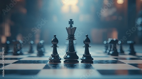 Wallpaper Mural Abstract Chessboard Background with Bold Contrast Torontodigital.ca