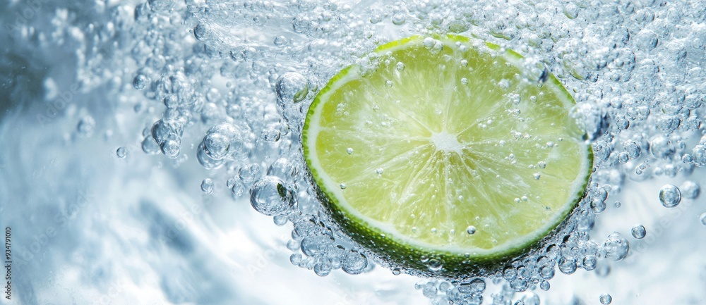 Lime Slice in Water Lime Slice in Water