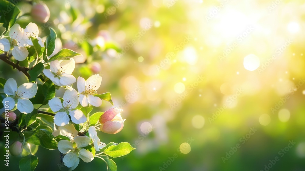 Blooming Apple Tree in Springtime Blooming Apple Tree in Springtime
