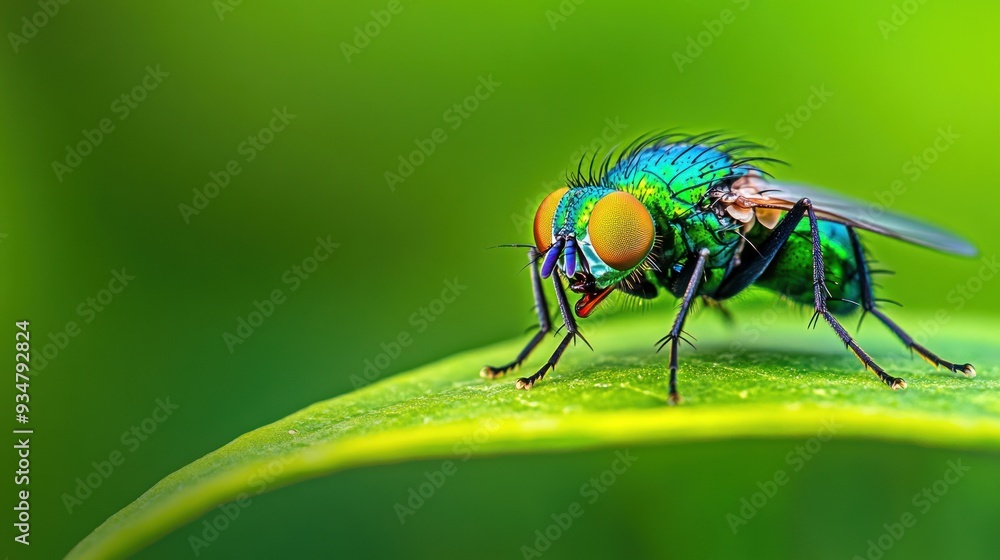 Macro Photography of a Green Fly Macro Photography of a Green Fly