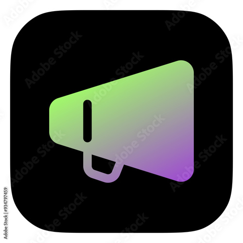 Editable director bullhorn, megaphone, marketing vector icon. Movie, cinema, entertainment. Part of a big icon set family. Perfect for web and app interfaces, presentations, infographics, etc