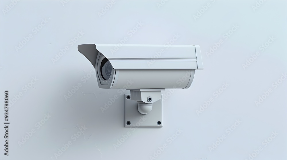 Bright and Highly Detailed Security CCTV Device Isolated on Clean White Background Bright and Highly Detailed Security CCTV Device Isolated on Clean White Background