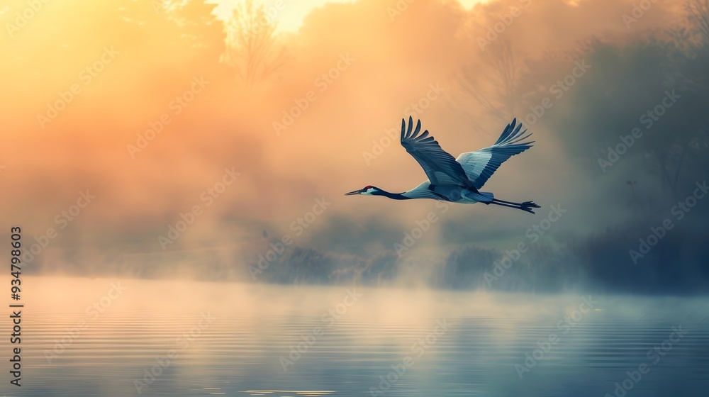 Obraz premium Bird flying to freedom. 