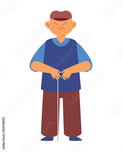 chinese old man character