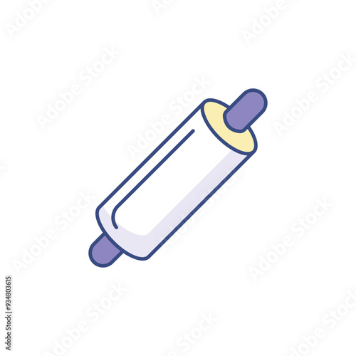 Dough Roller icon design with white background stock illustration