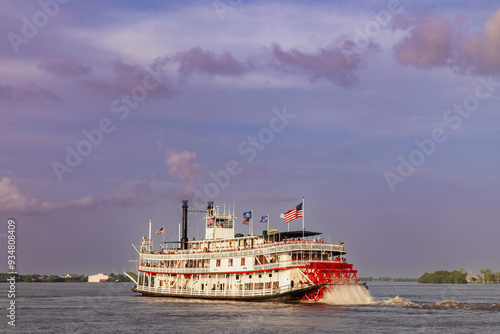 Fotografie Steamboat Natchez on on the Mississippi River, New Orleans, Louisiana, USA