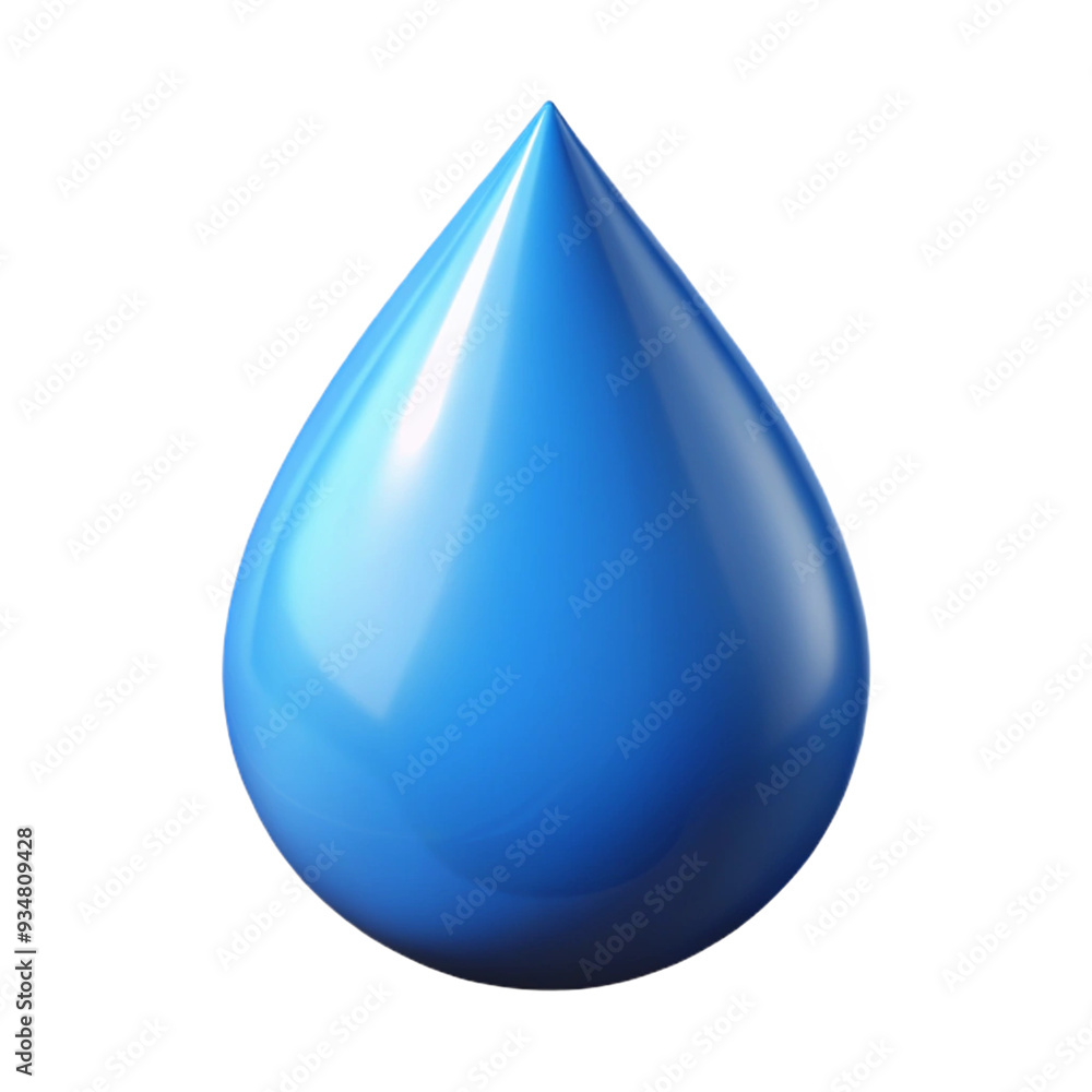 Water Drop Icon 3d cartoon style illustration Water Drop Icon 3d cartoon style illustration