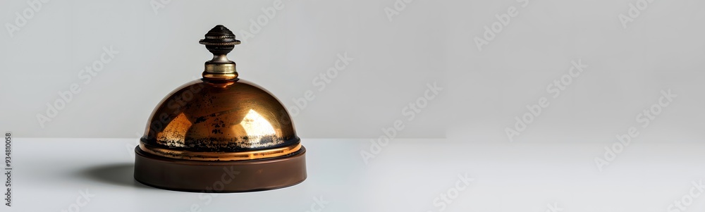 Hotel service bell isolated on white background. Hotel service bell isolated on white background.