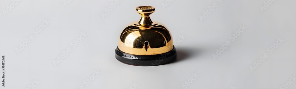 Hotel service bell isolated on white background. Hotel service bell isolated on white background.